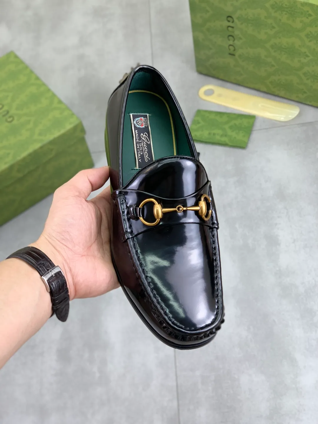 Men's men's shoes 💰P540 [New style] Water dyed cowhide 💰💎💎💎 [Gucci] Gucci high-end men's formal business leather shoes, original order 1:1! Original imported high-end washed calfskin, original metal buckle, imported first-layer cowhide lining for feet, original outsole, men's shoe size: 38-45, multiple colors available